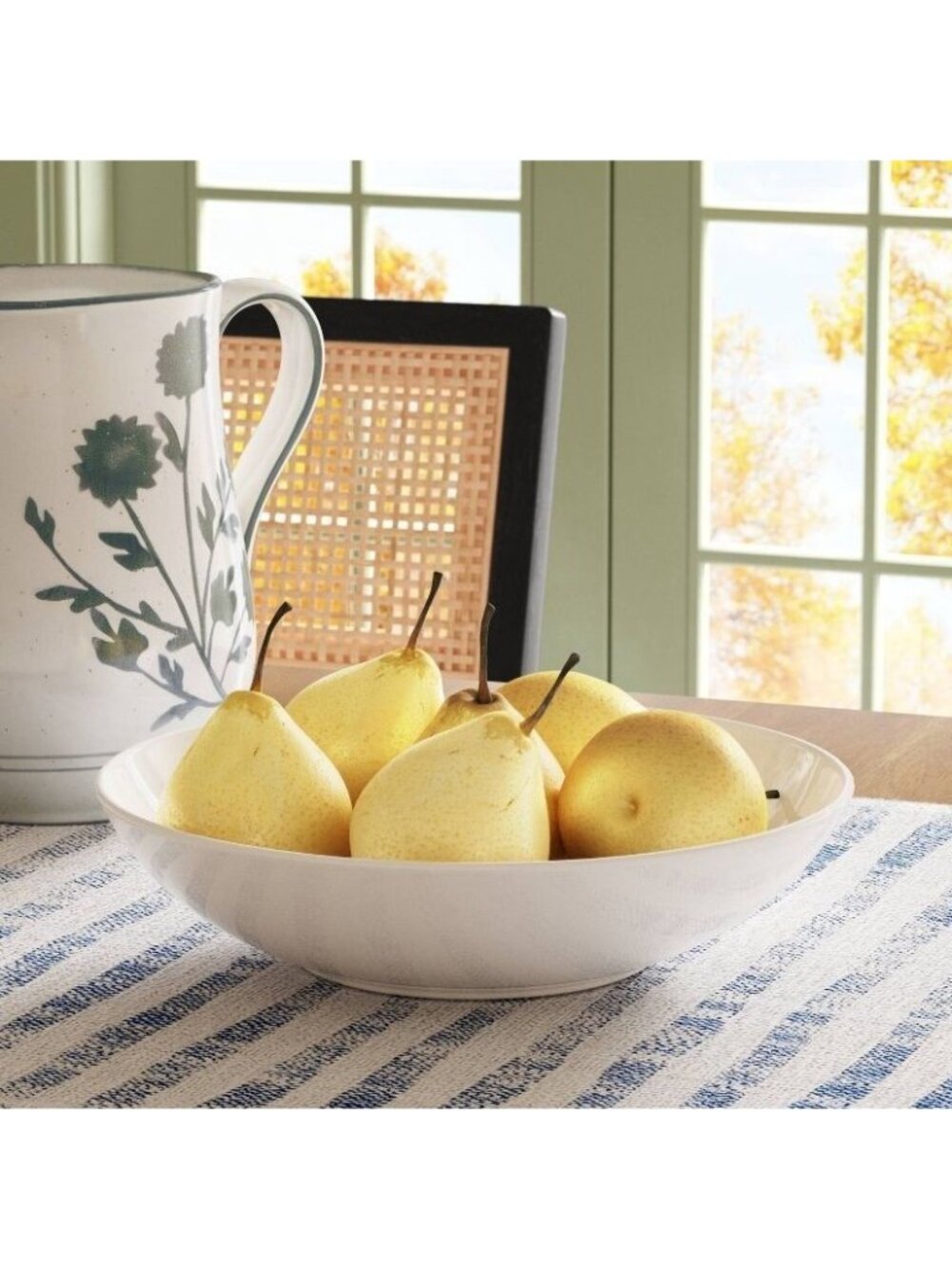 Threshold Set of 4 Ivory Off White Large 67 oz Serving Bowls BPA Free Plastic - Picture 2 of 7